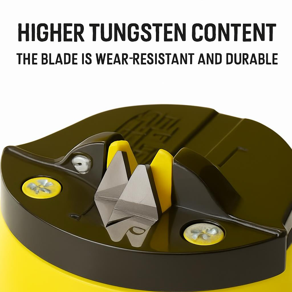 Household Kitchen Tools Mini Suction Cup Sharpener Small Metal Double-Sided Sharpening Stone Suction Cup Sharpening Stone